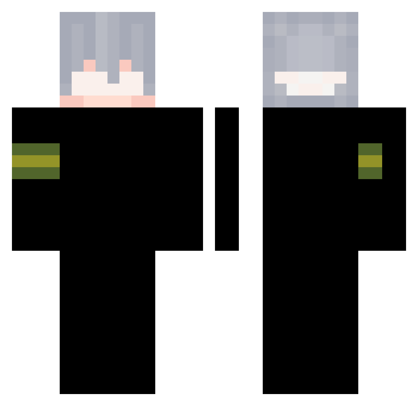Zarcoo__ Minecraft skin, front and back view