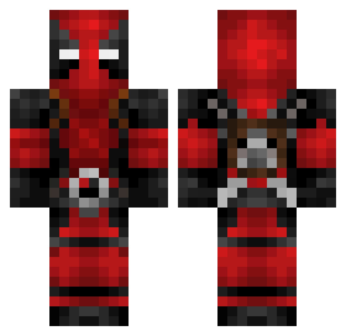 Skippy_989 Minecraft skin, front and back view