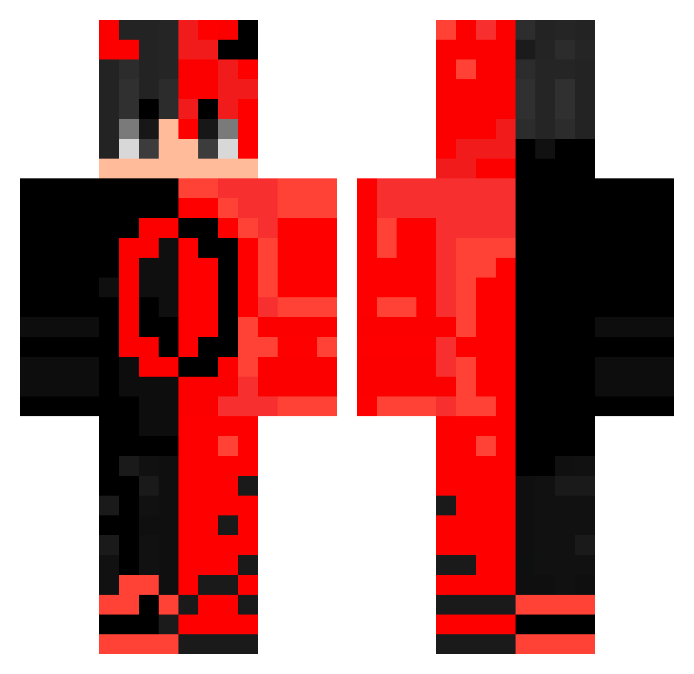 PanenaPL Minecraft skin, front and back view