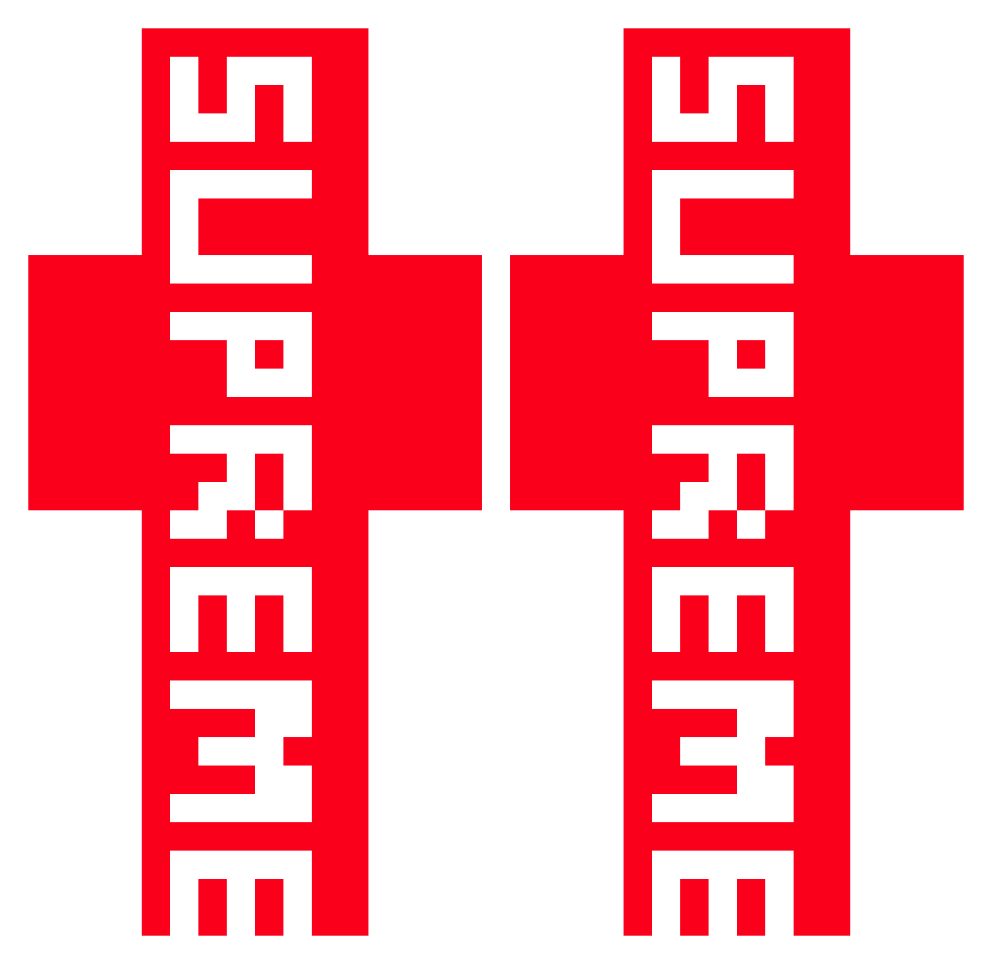 Branners Minecraft skin, front and back view