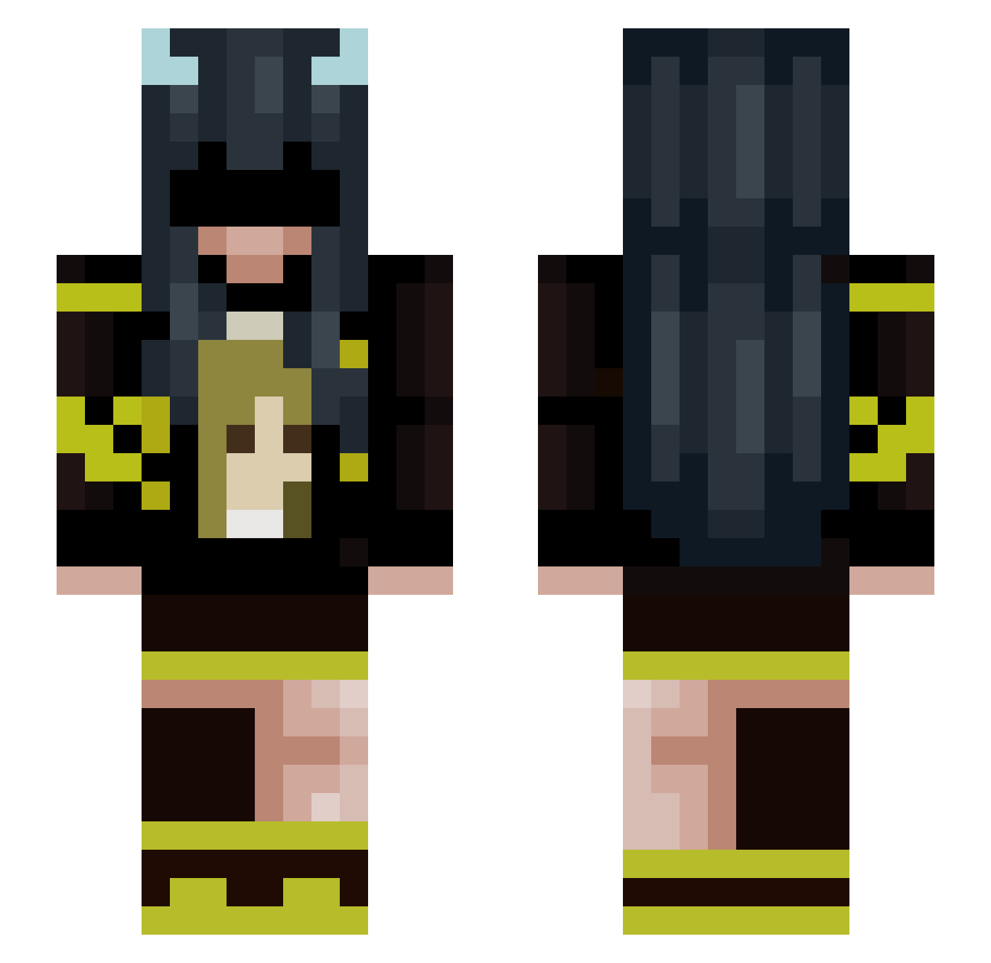 charaneedsahug Minecraft skin, front and back view
