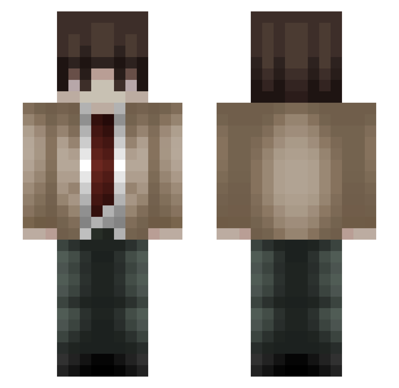 Radomiks_ Minecraft skin, front and back view