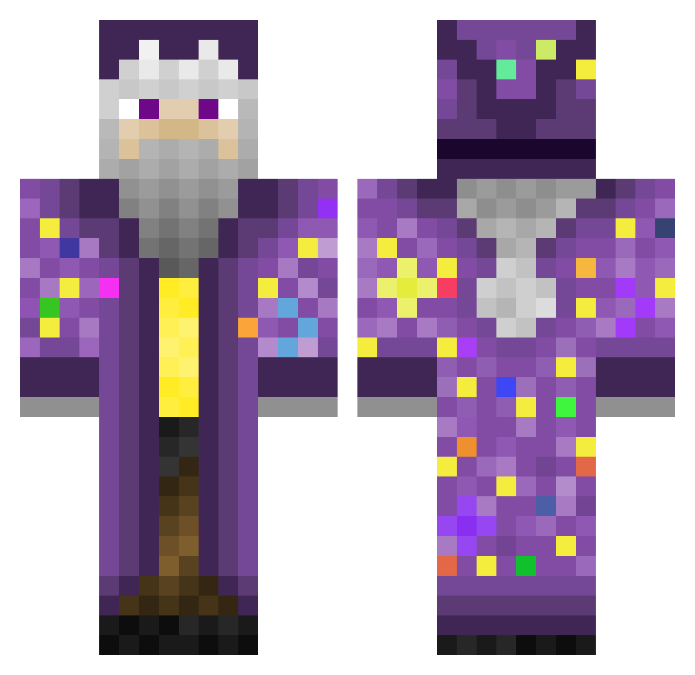 0_sep Minecraft skin, front and back view