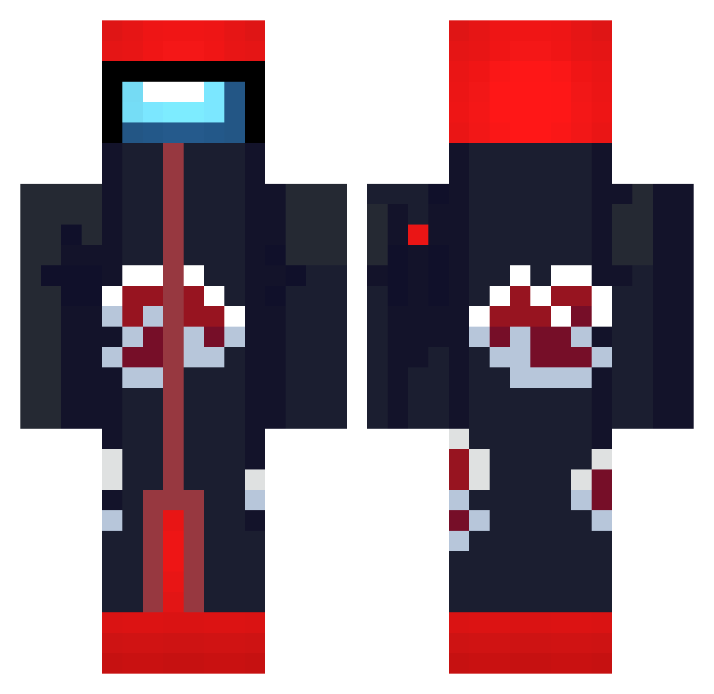 Tschisi3 Minecraft skin, front and back view