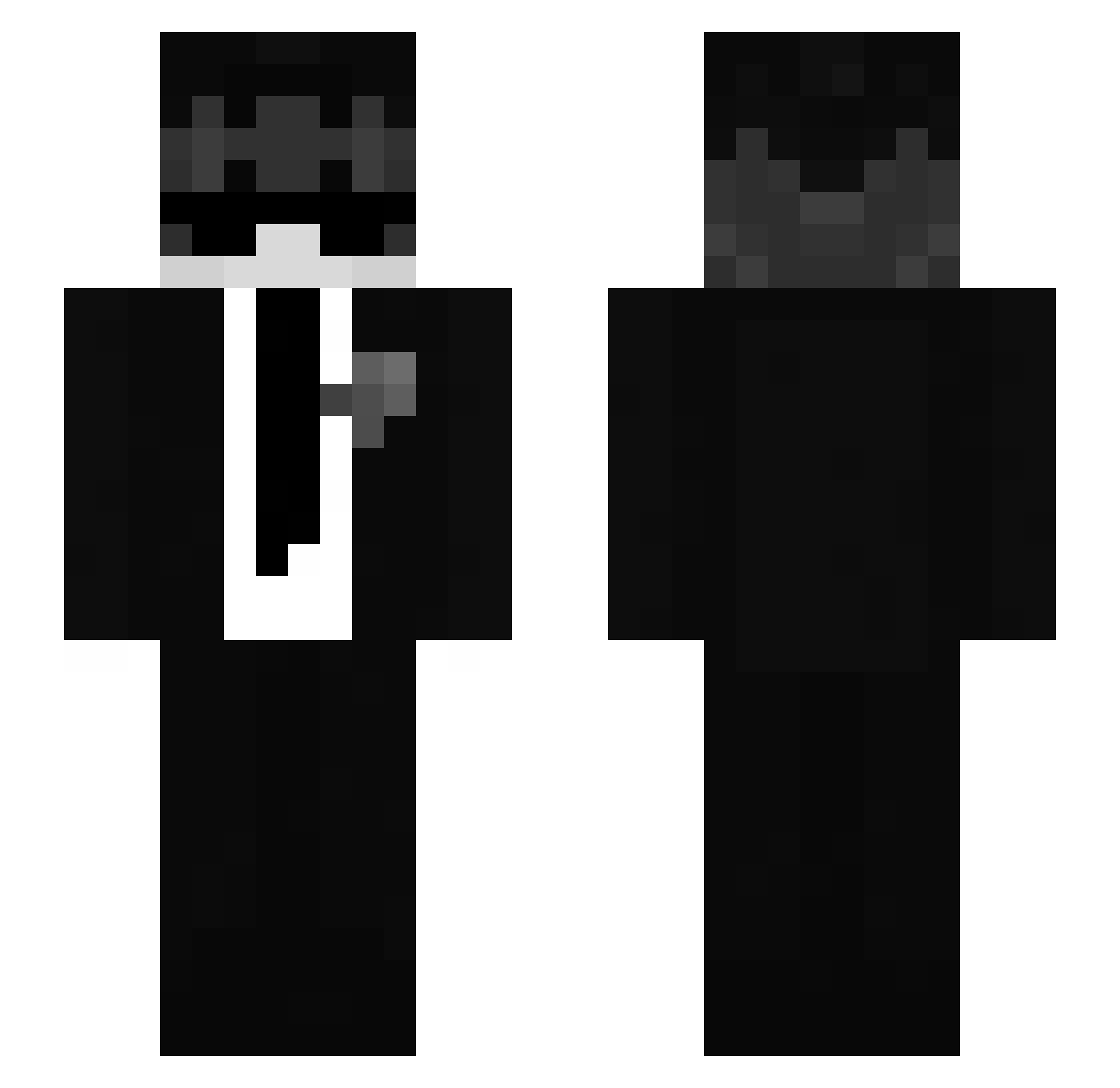Rinkael Minecraft skin, front and back view
