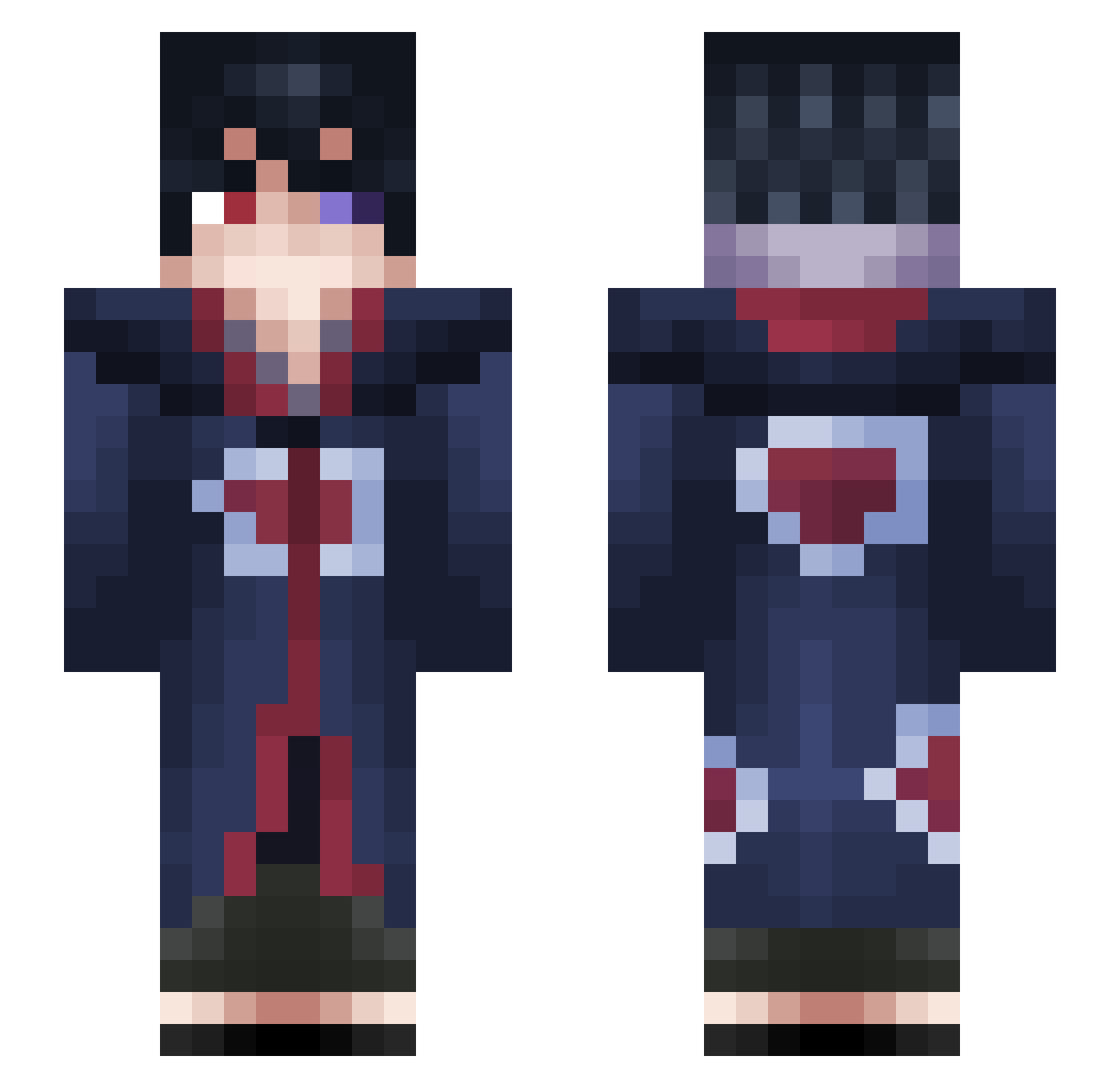 OliverMCjunge Minecraft skin, front and back view