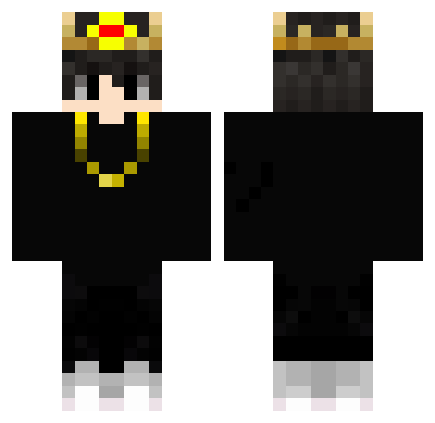 TimGHG64 Minecraft skin, front and back view