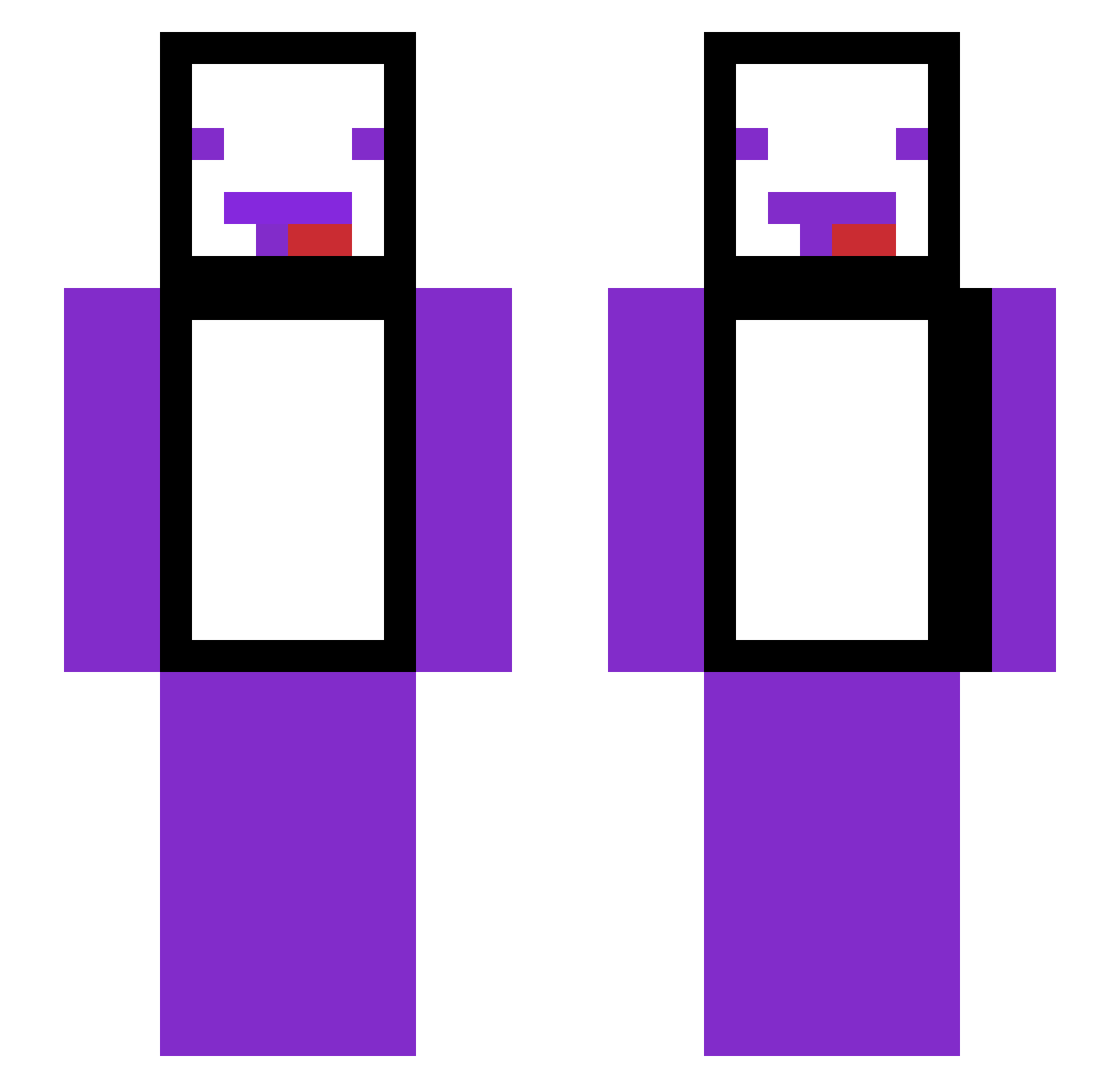 yoboyru14 Minecraft skin, front and back view