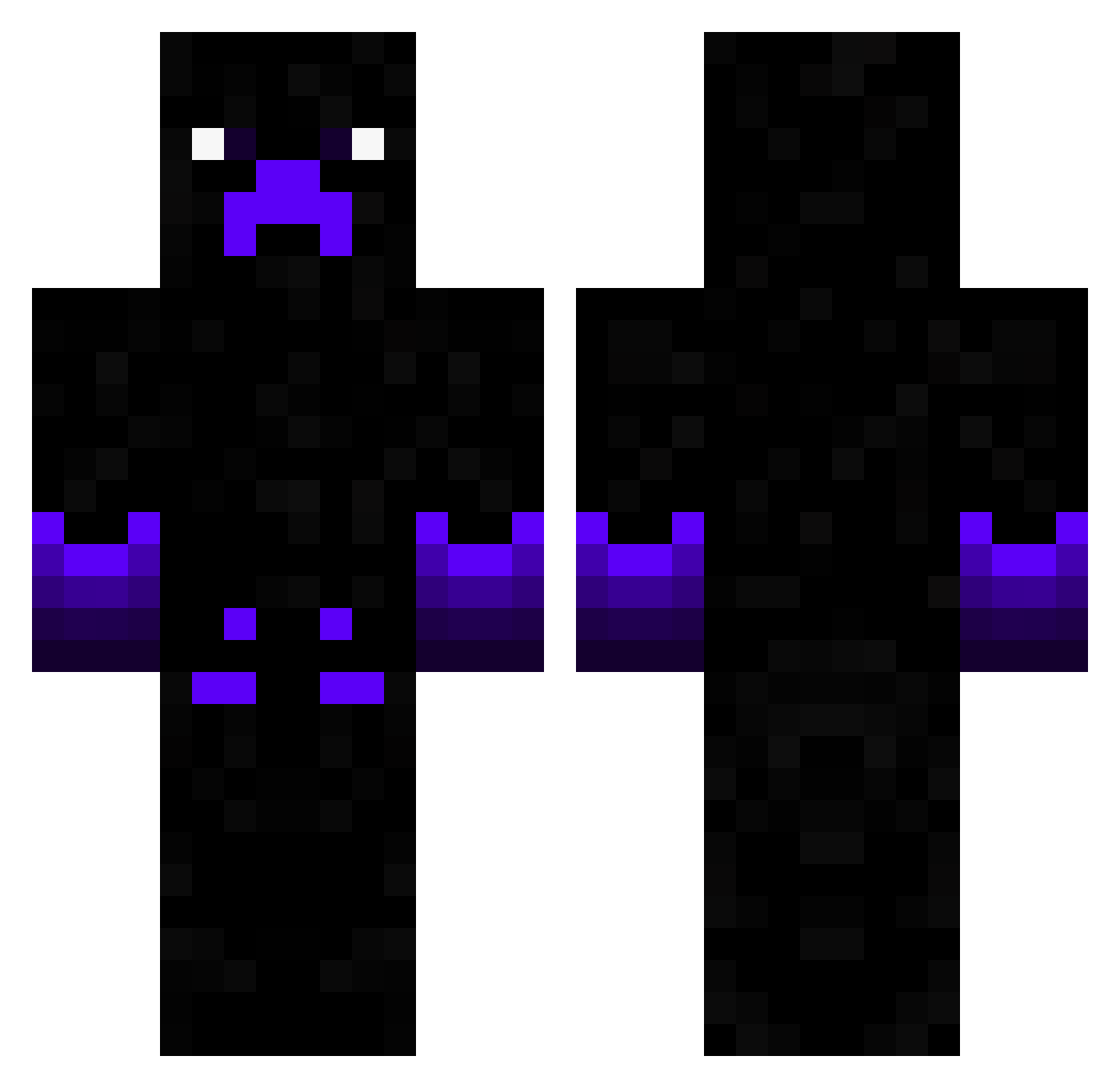 riain Minecraft skin, front and back view
