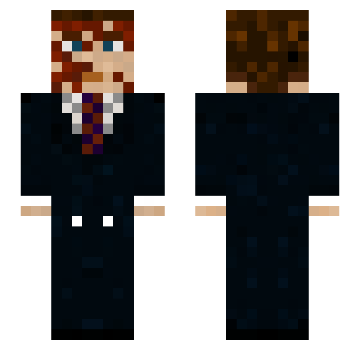 mistrDany Minecraft skin, front and back view
