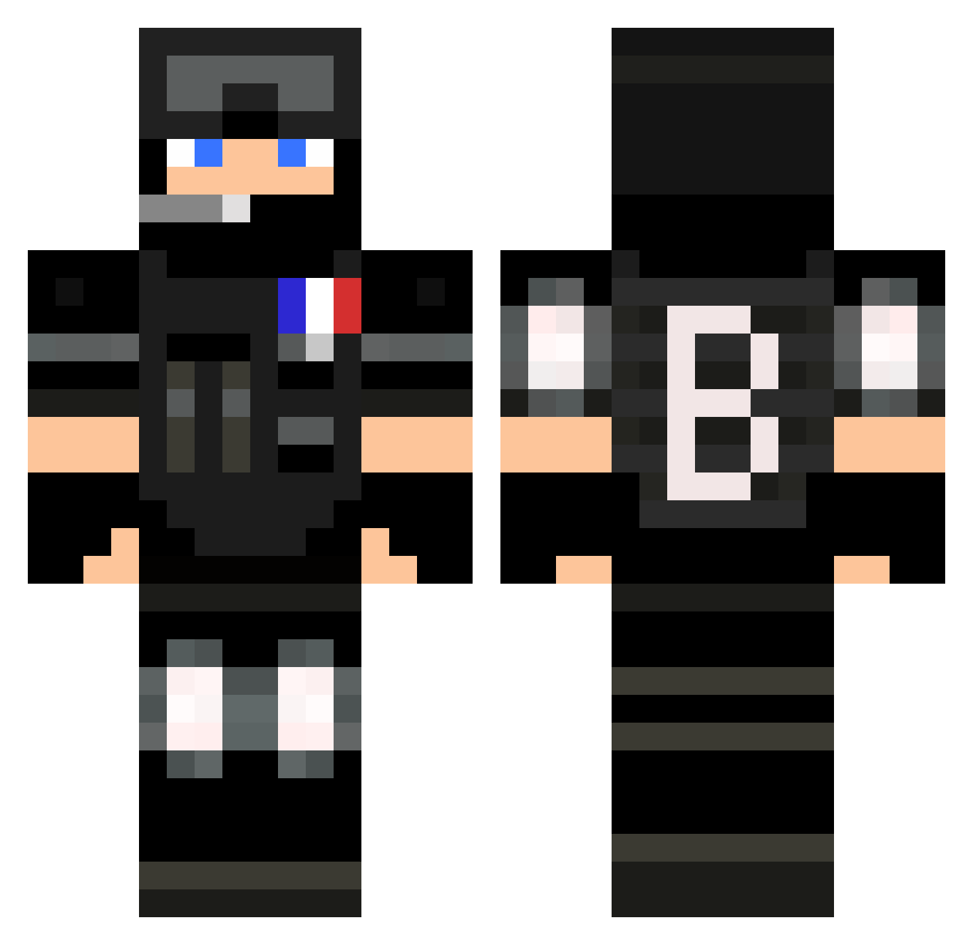 ethan7444 Minecraft skin, front and back view