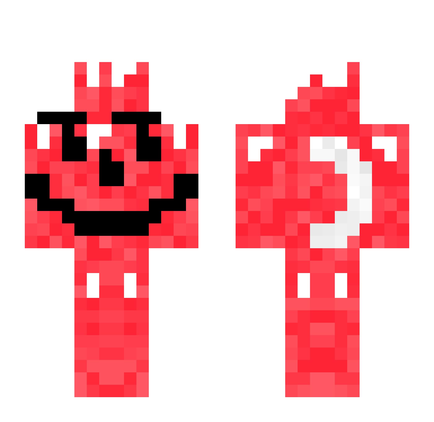 Kol_Aid_Man Minecraft skin, front and back view