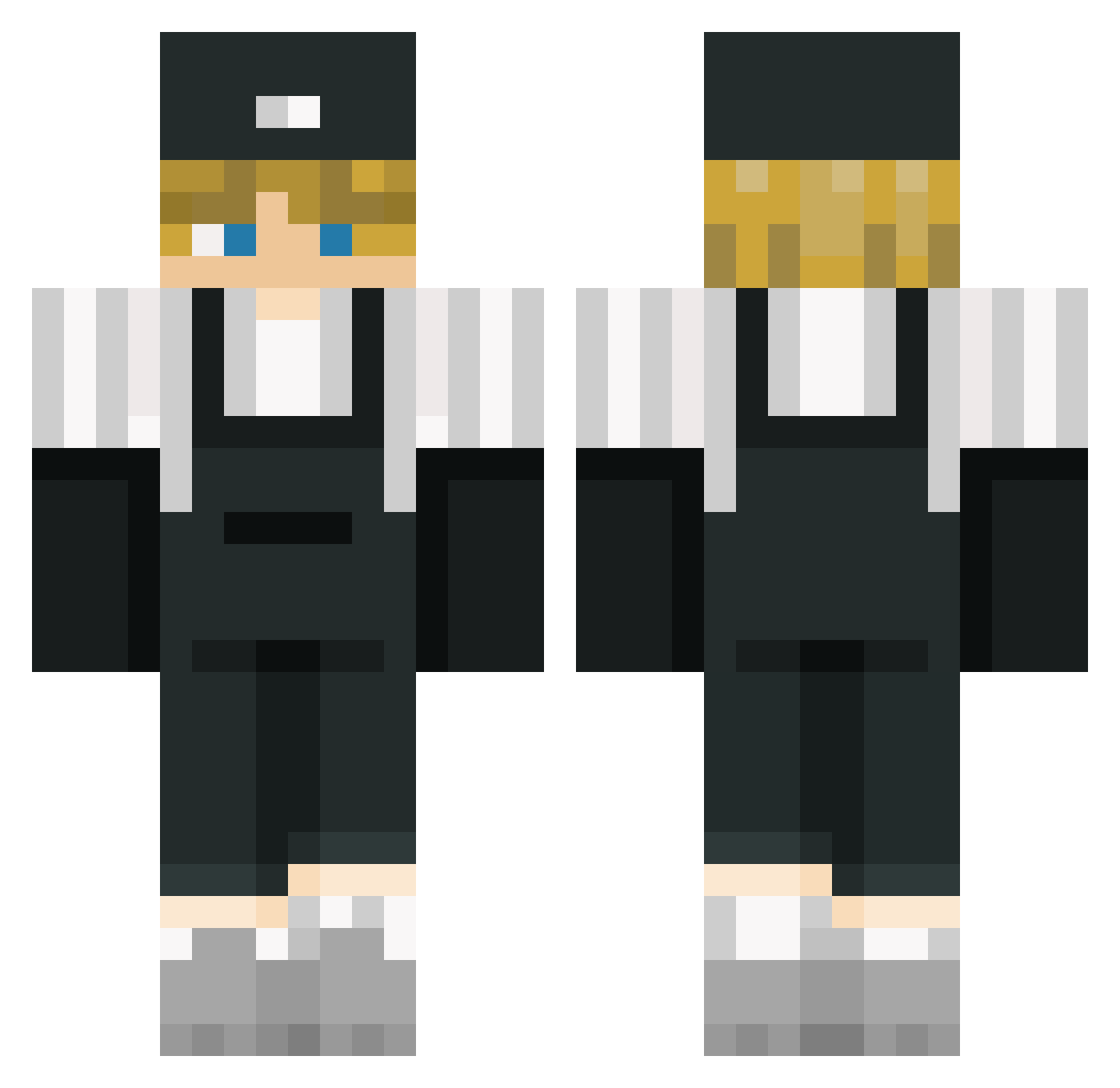 senddy Minecraft skin, front and back view