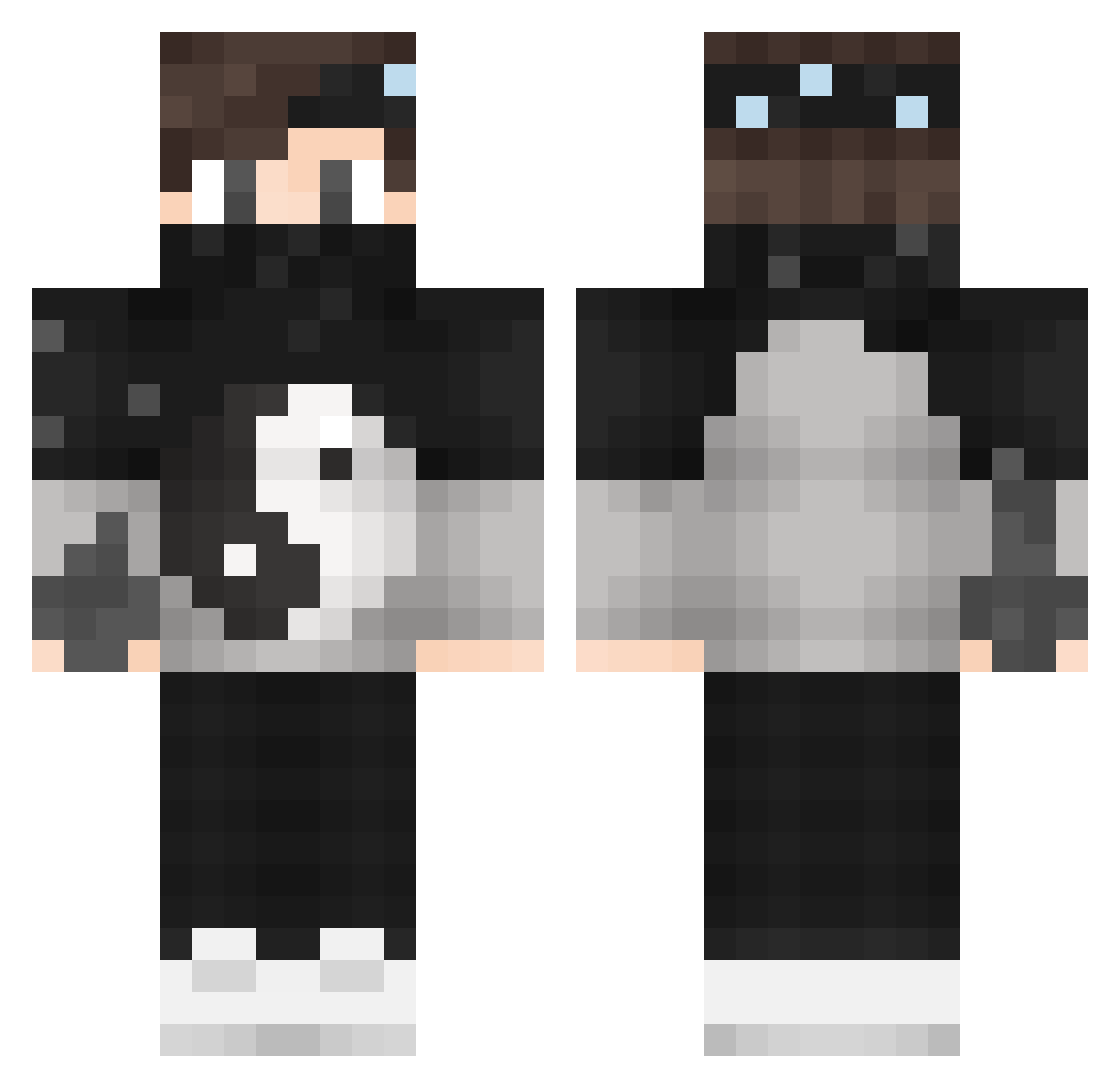 BigStarCeksuYT Minecraft skin, front and back view