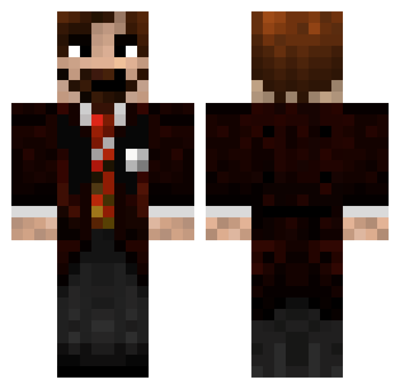 sraltobuah Minecraft skin, front and back view