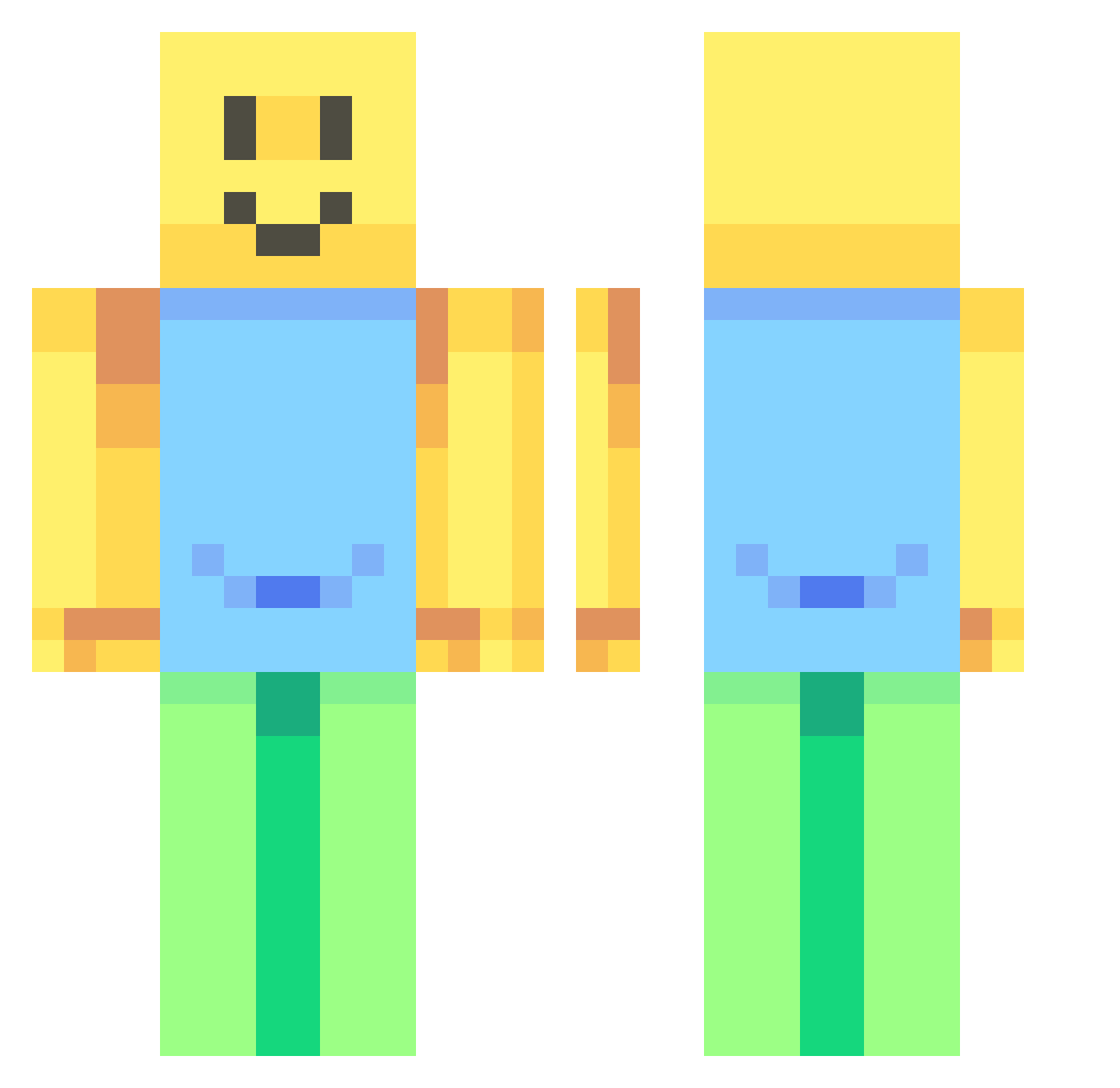 Seo_Ha__ Minecraft skin, front and back view