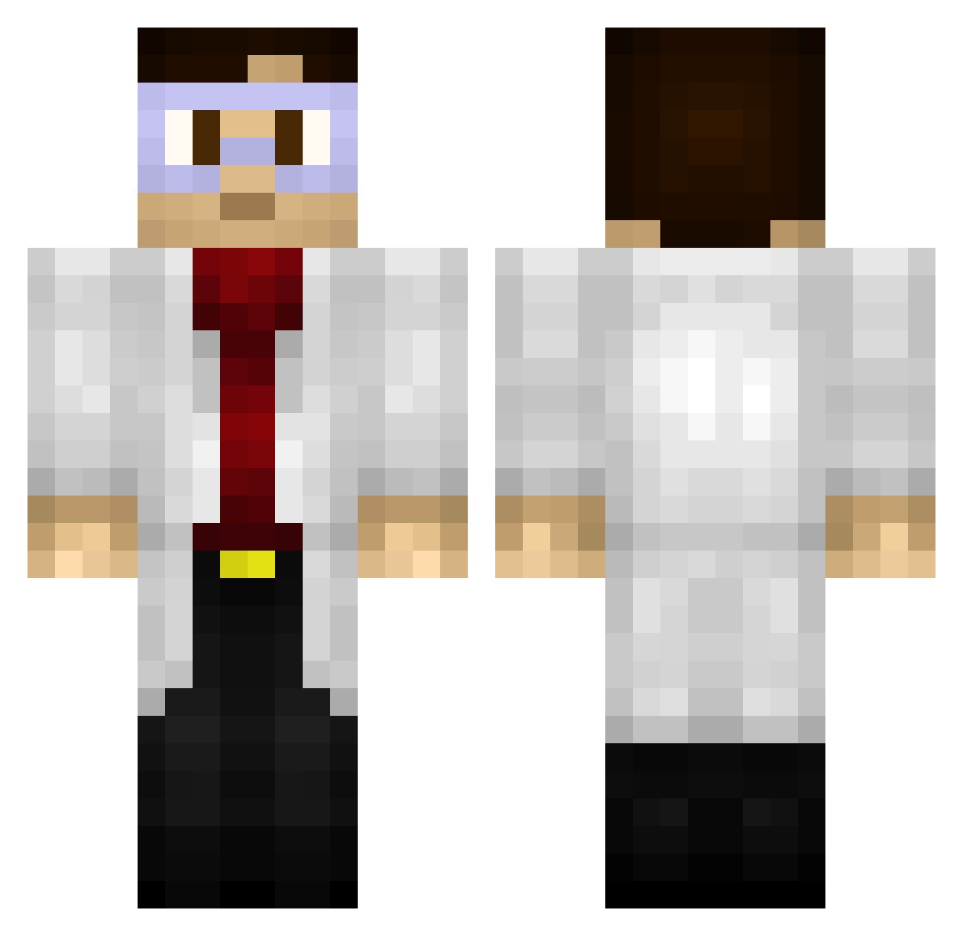 Constance Minecraft skin, front and back view