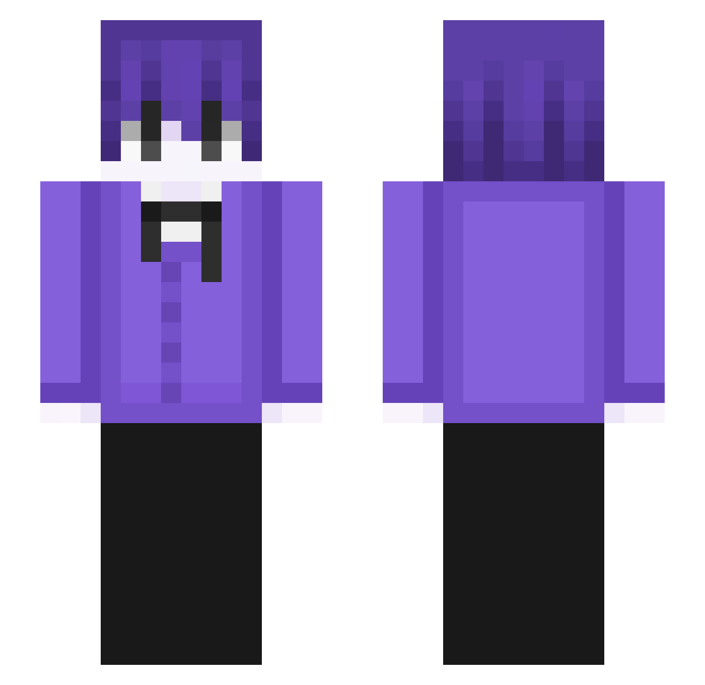 Fadeddd_ Minecraft skin, front and back view
