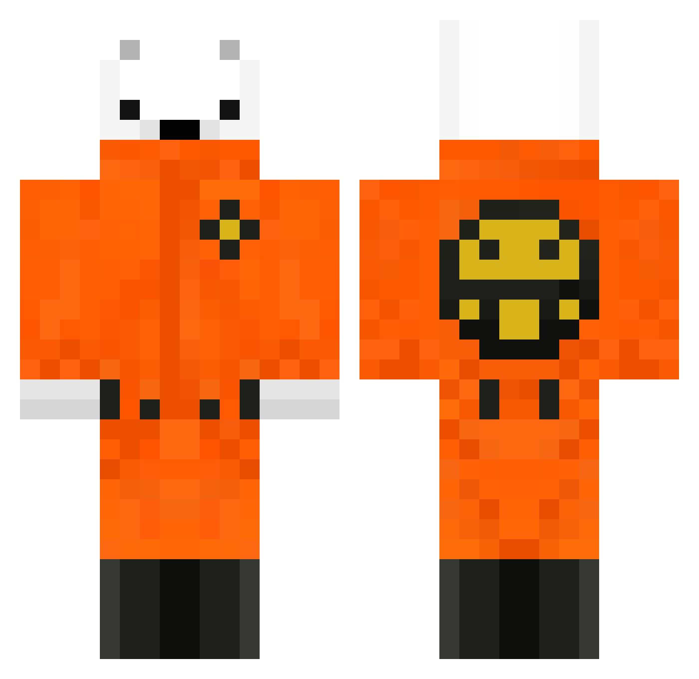 Hurmpel_ Minecraft skin, front and back view