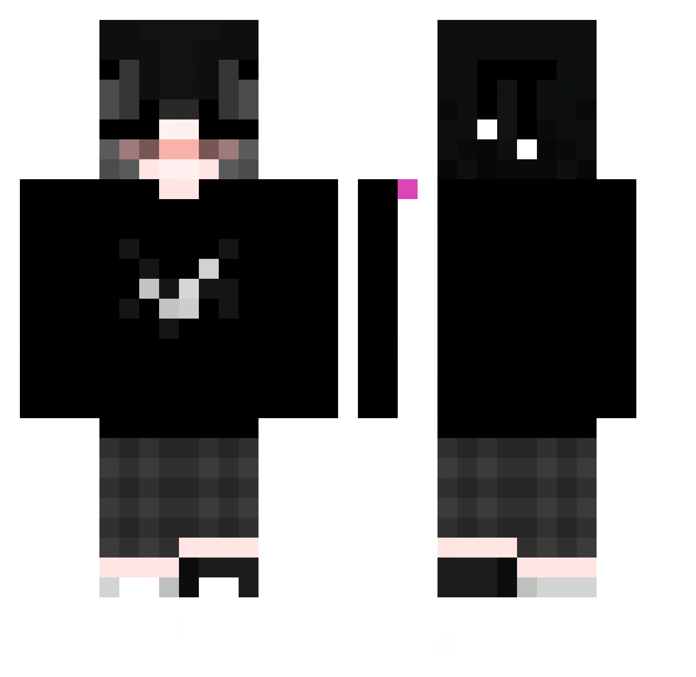 twestyyQWE Minecraft skin, front and back view