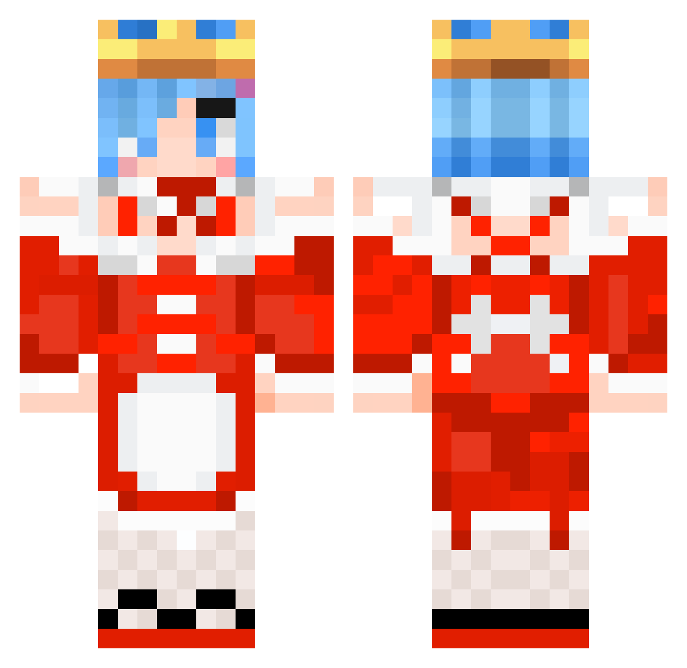 frod4 Minecraft skin, front and back view