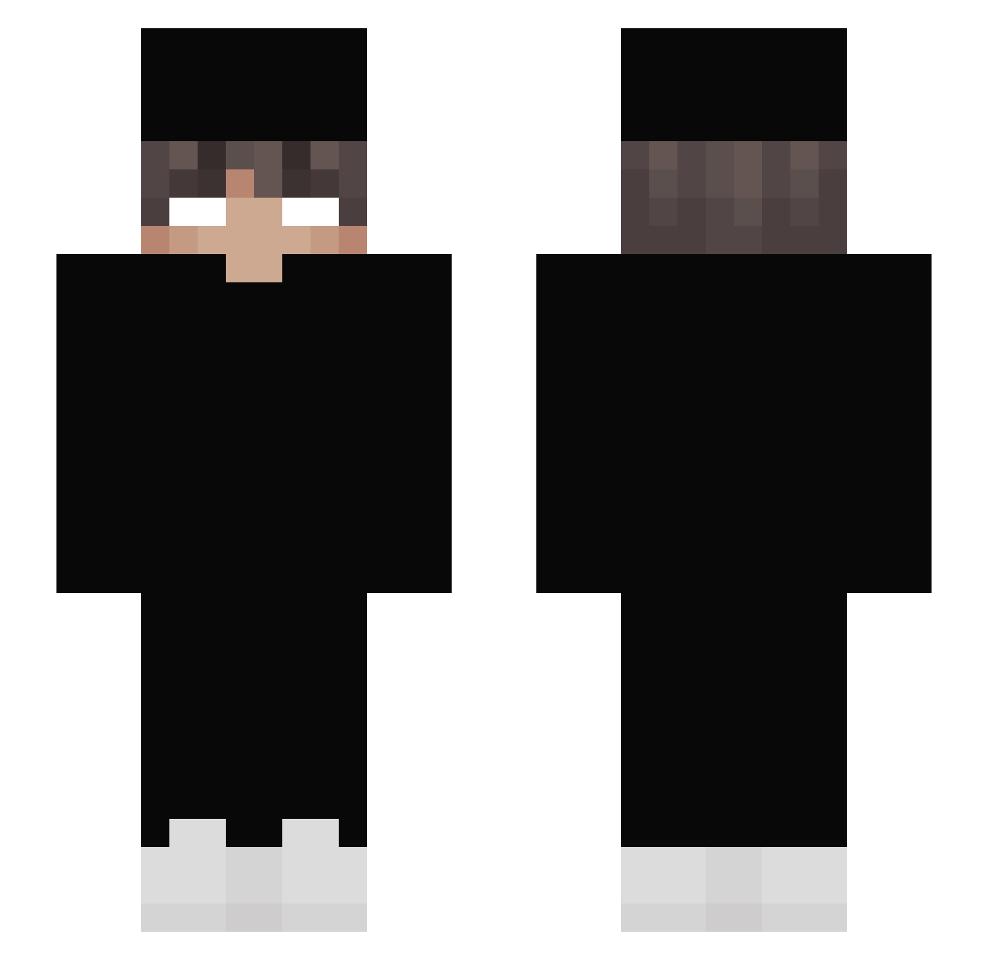 xG_jordo Minecraft skin, front and back view