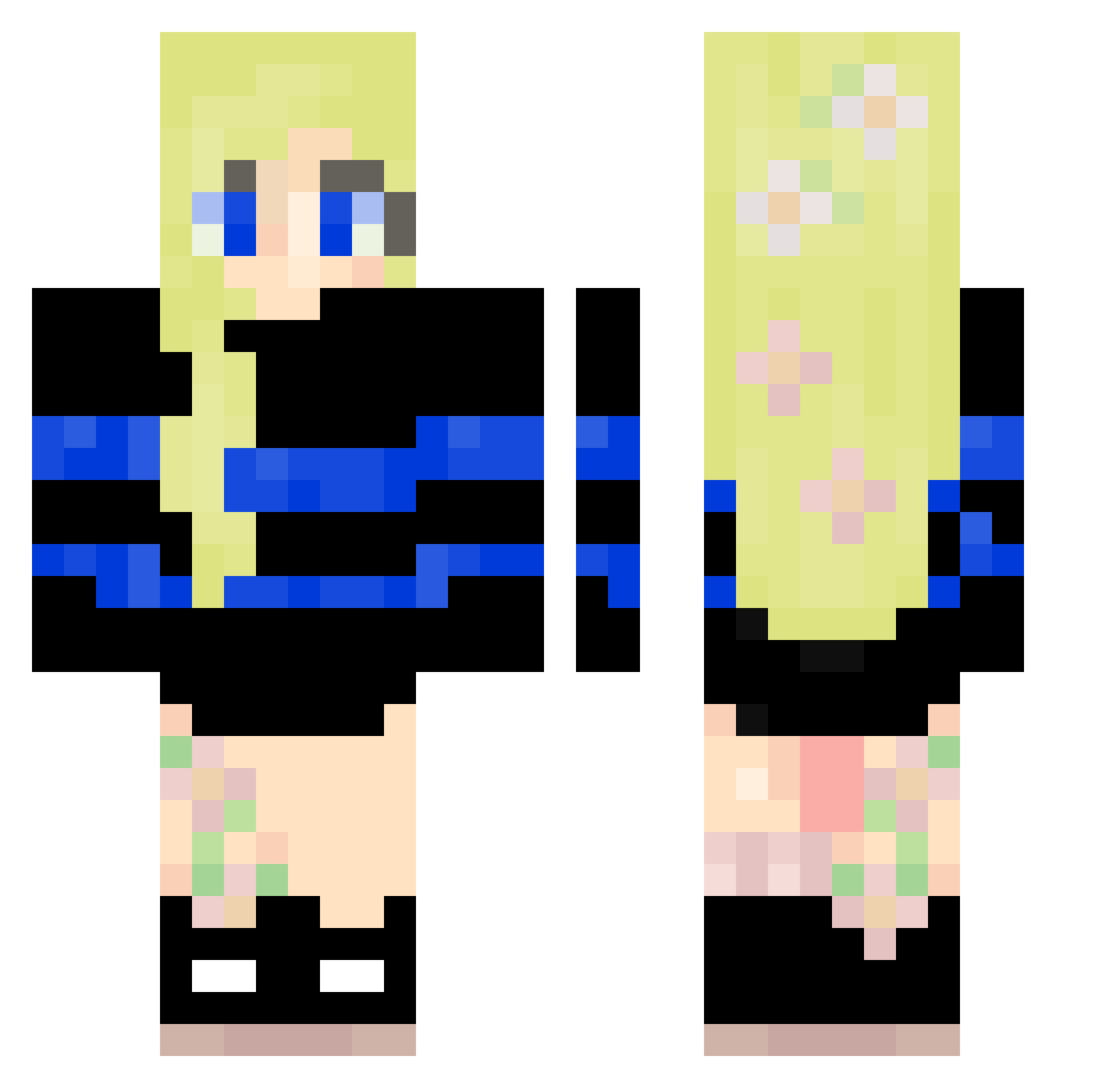 Souza03 Minecraft skin, front and back view