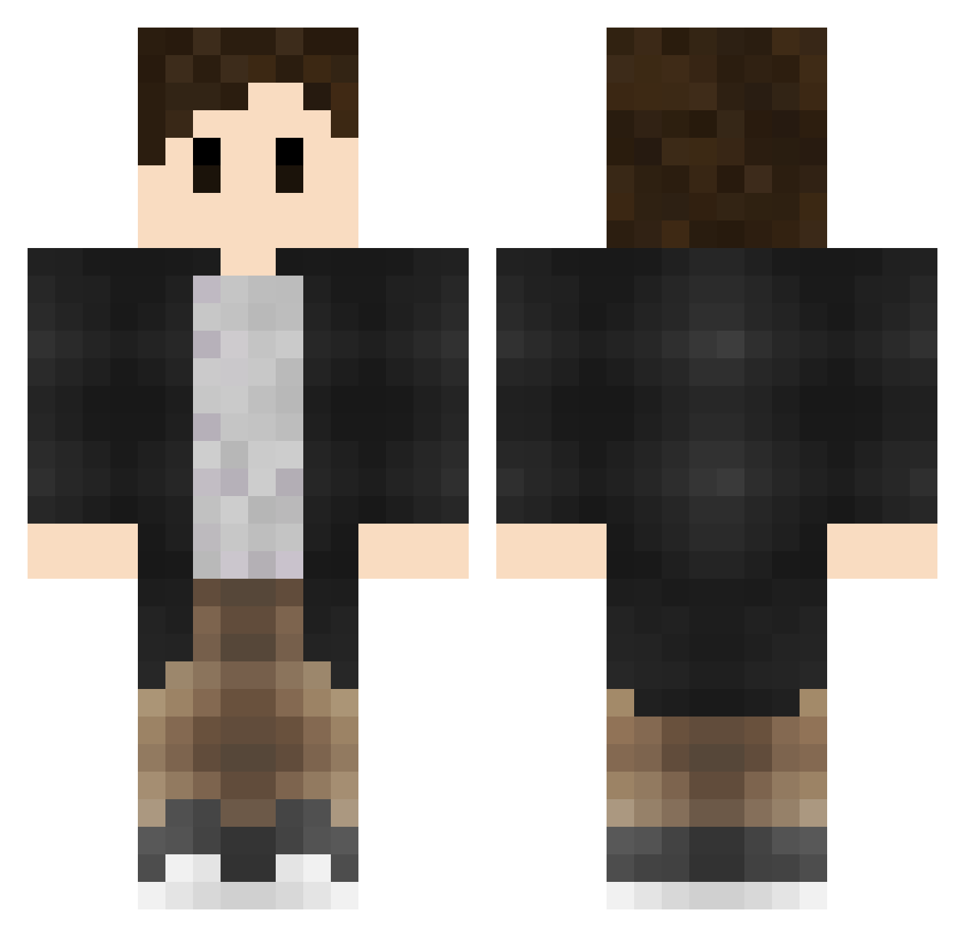 RGRaupgraal Minecraft skin, front and back view