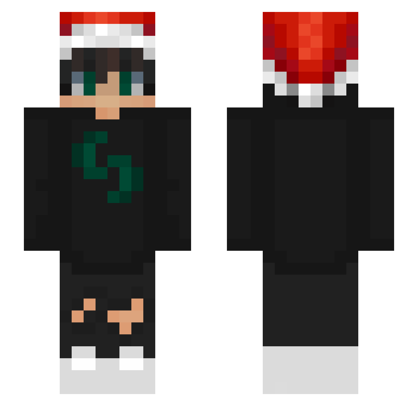 VITOR1_ Minecraft skin, front and back view
