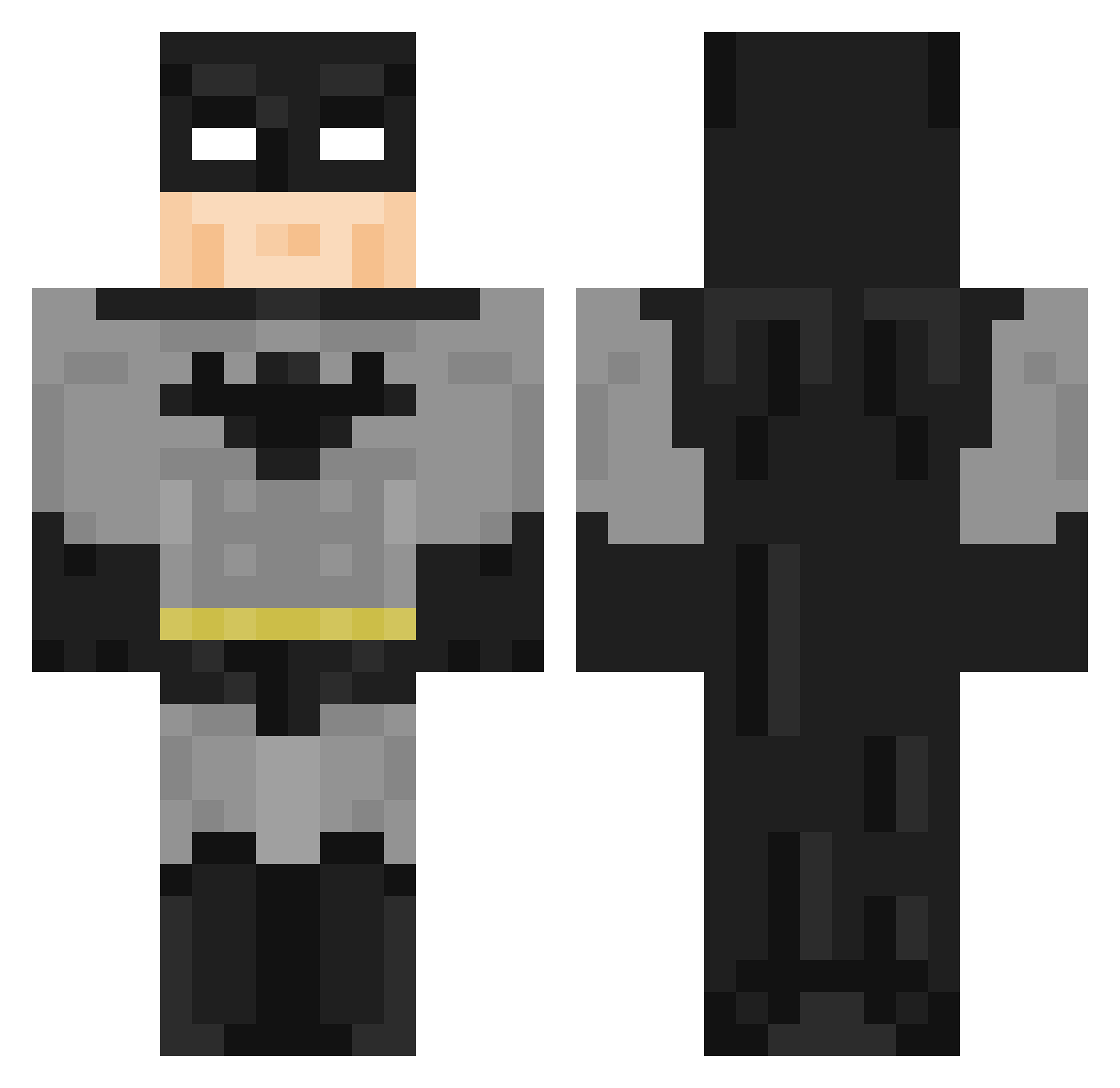 TheOddz Minecraft skin, front and back view