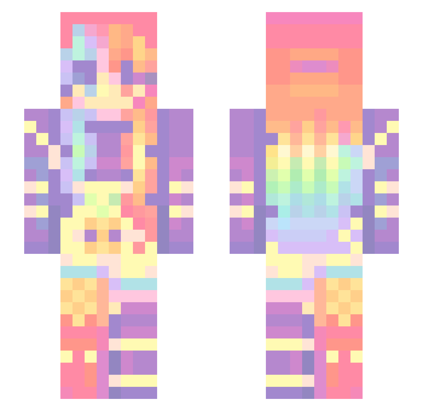 snorkyyyy Minecraft skin, front and back view