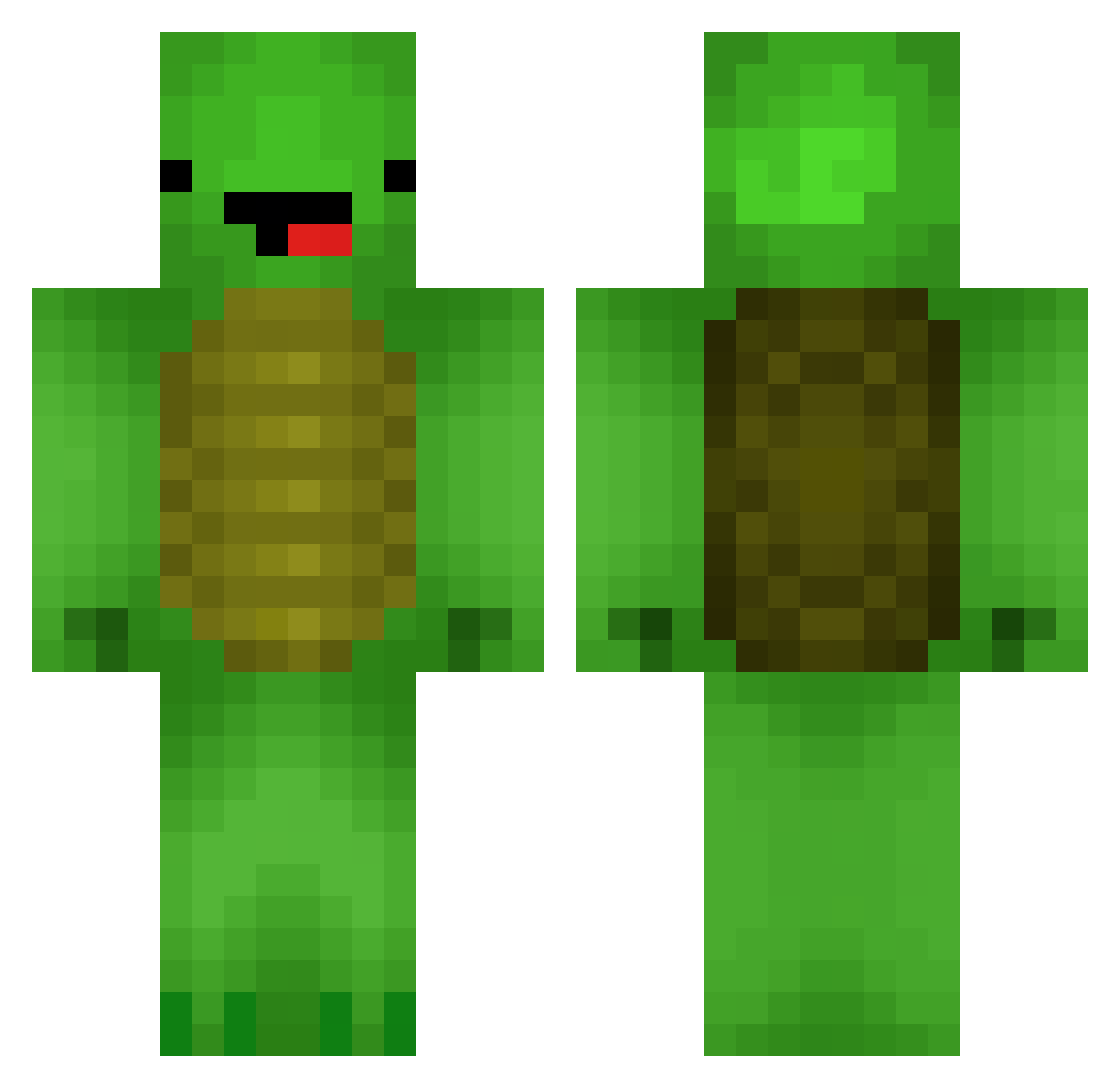 RRudolf1996 Minecraft skin, front and back view