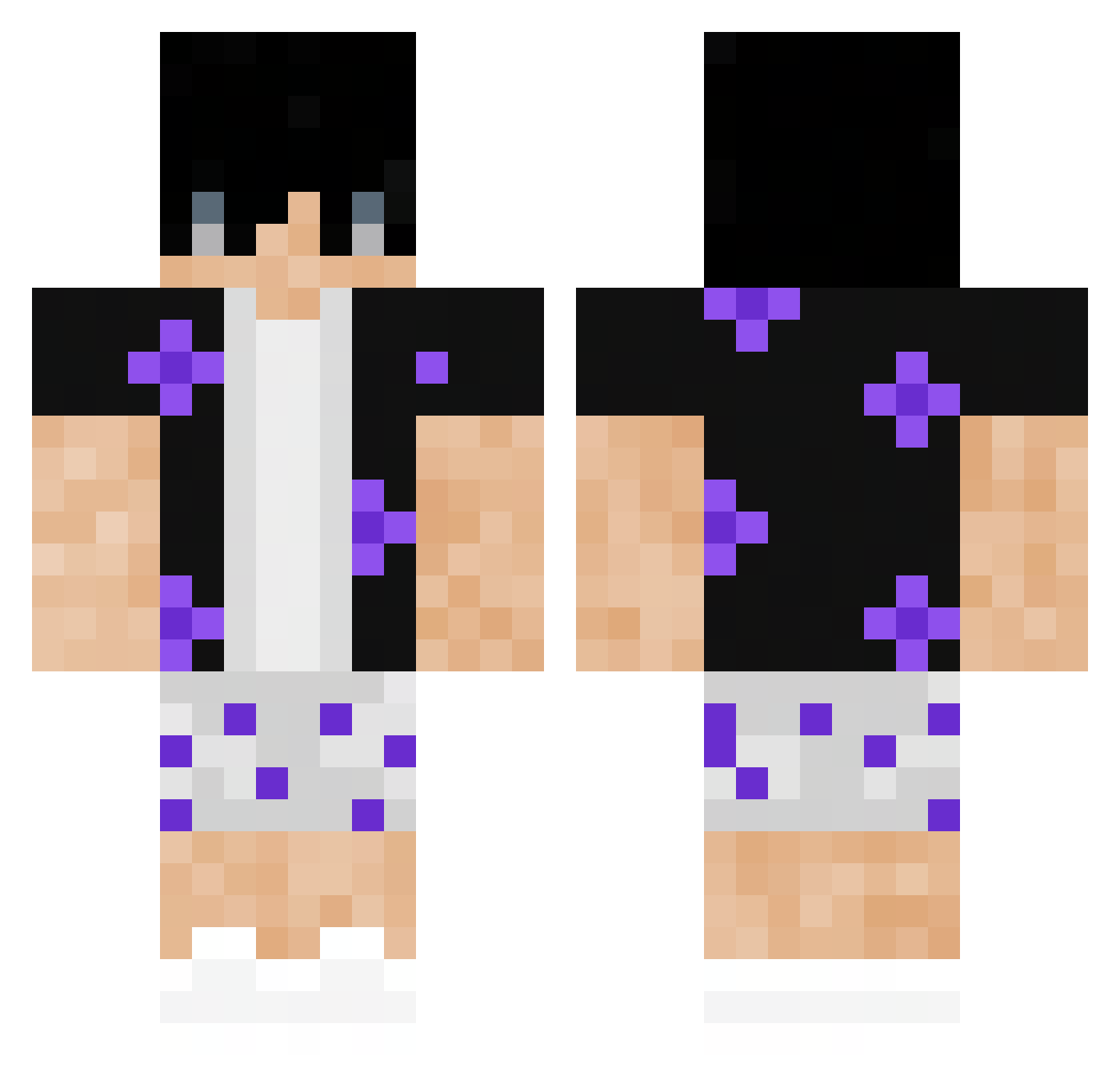 Slash3rss Minecraft skin, front and back view