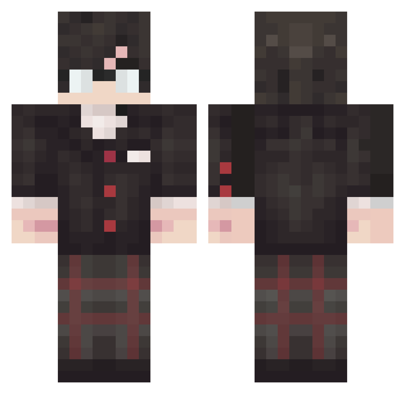 s4nt_ Minecraft skin, front and back view