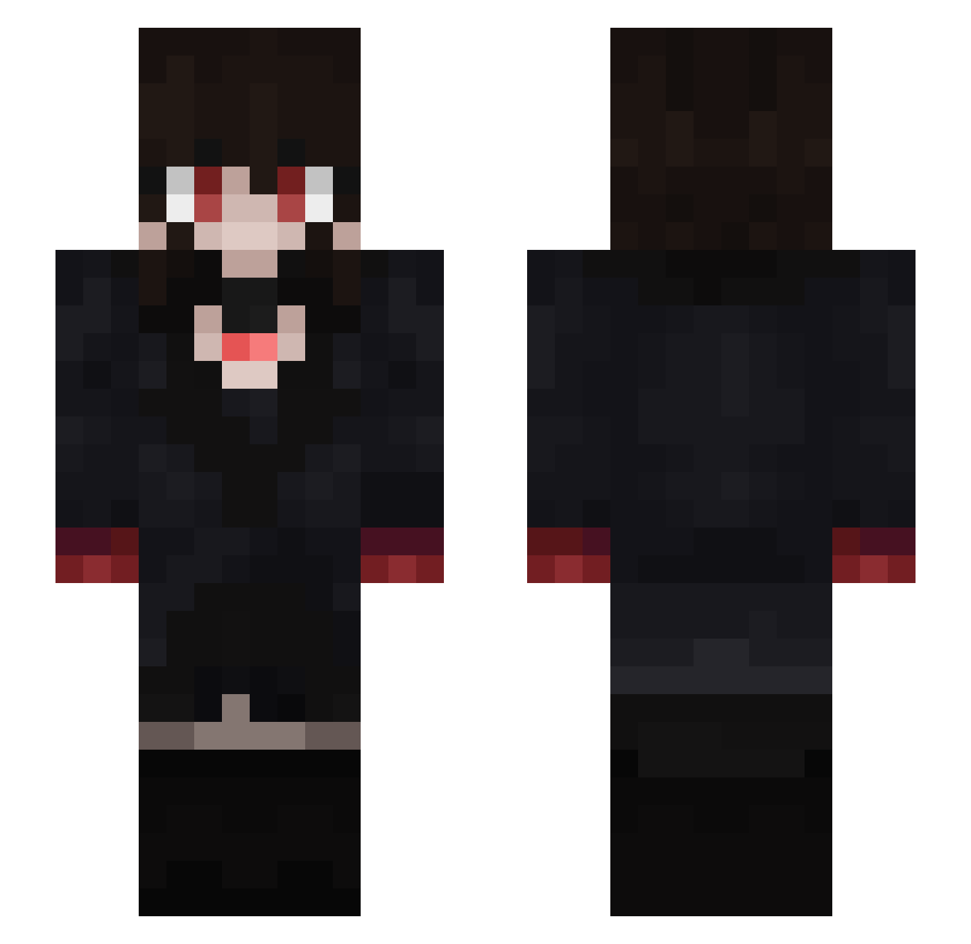 petal_go_round Minecraft skin, front and back view