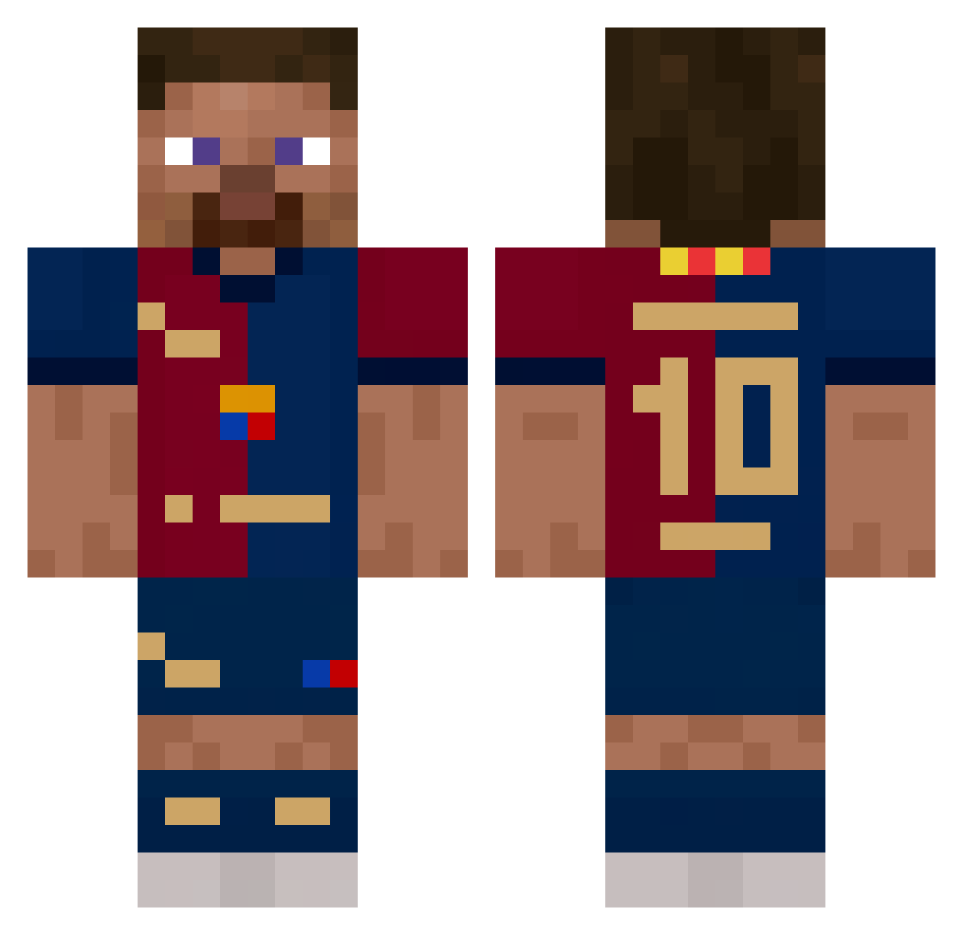megacake5 Minecraft skin, front and back view