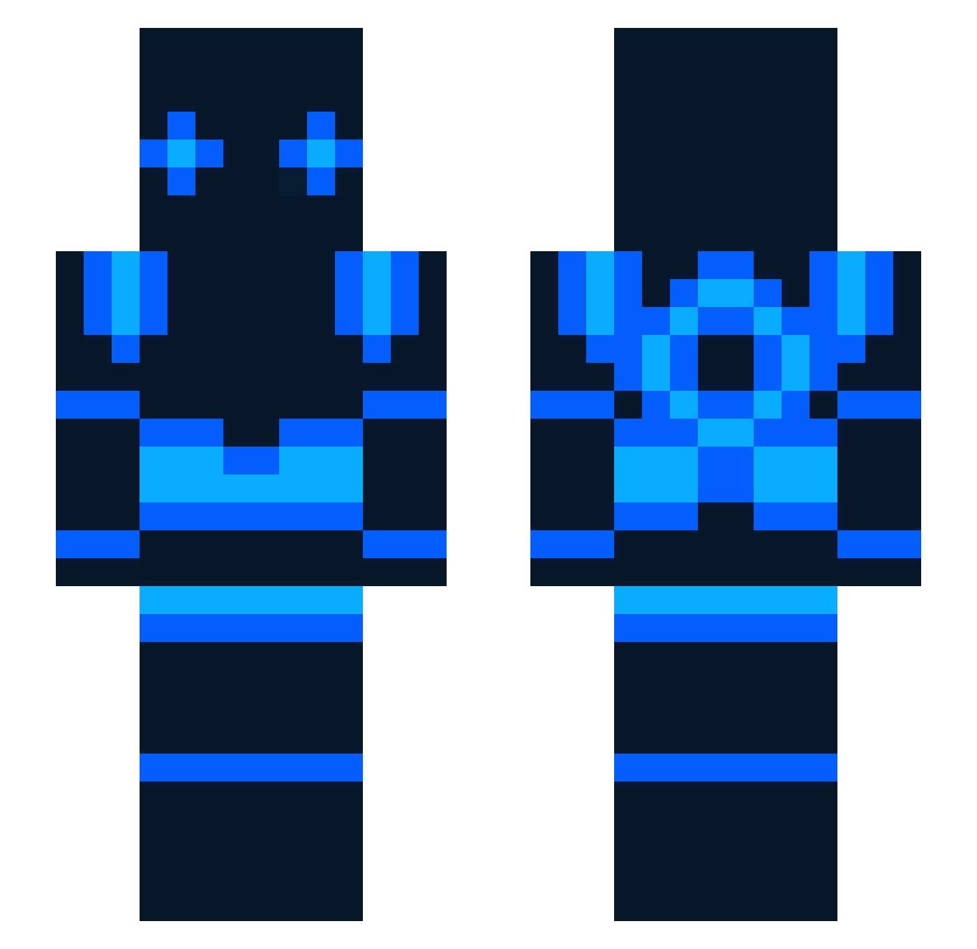 ultrapugboss Minecraft skin, front and back view