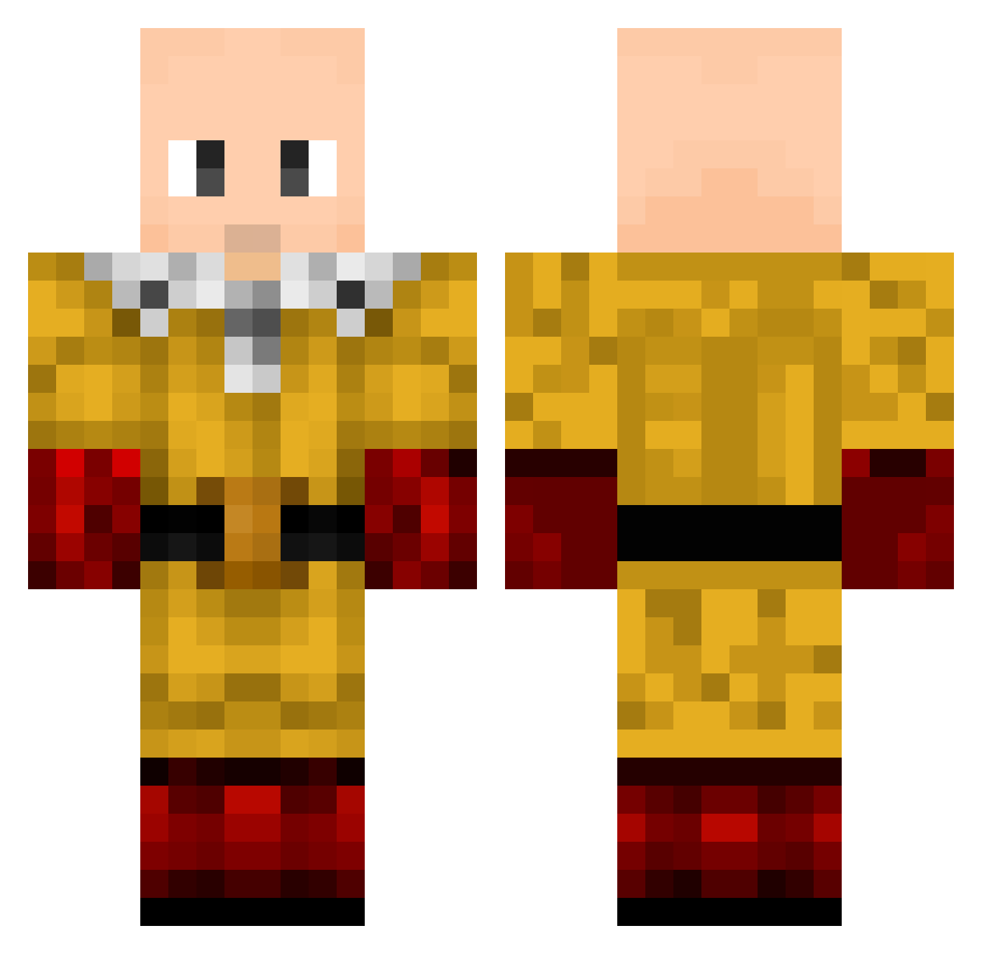 djga98 Minecraft skin, front and back view