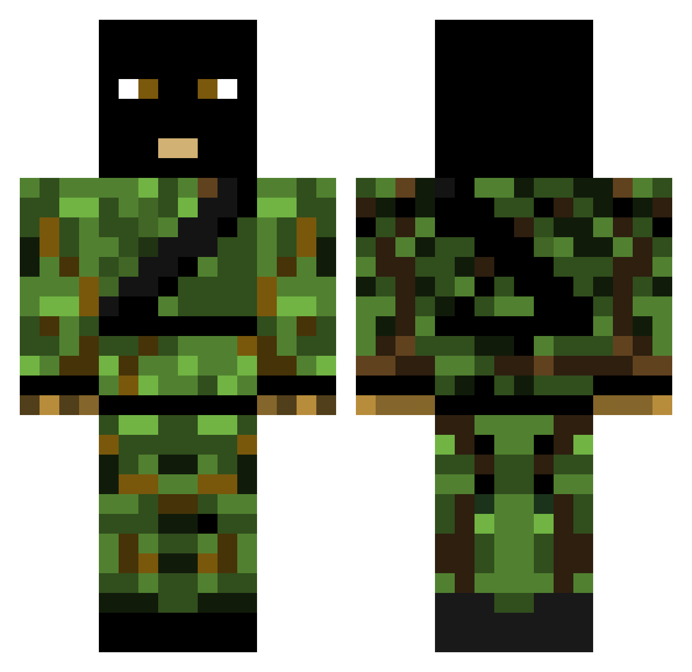 DerDeutsche4 Minecraft skin, front and back view