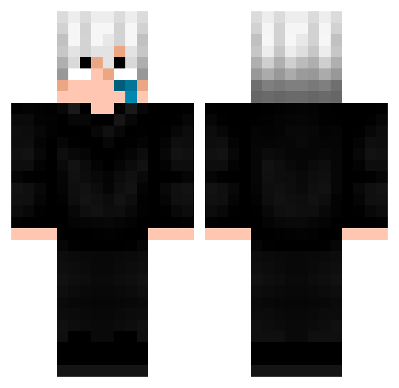 zShiryuu_ Minecraft skin, front and back view