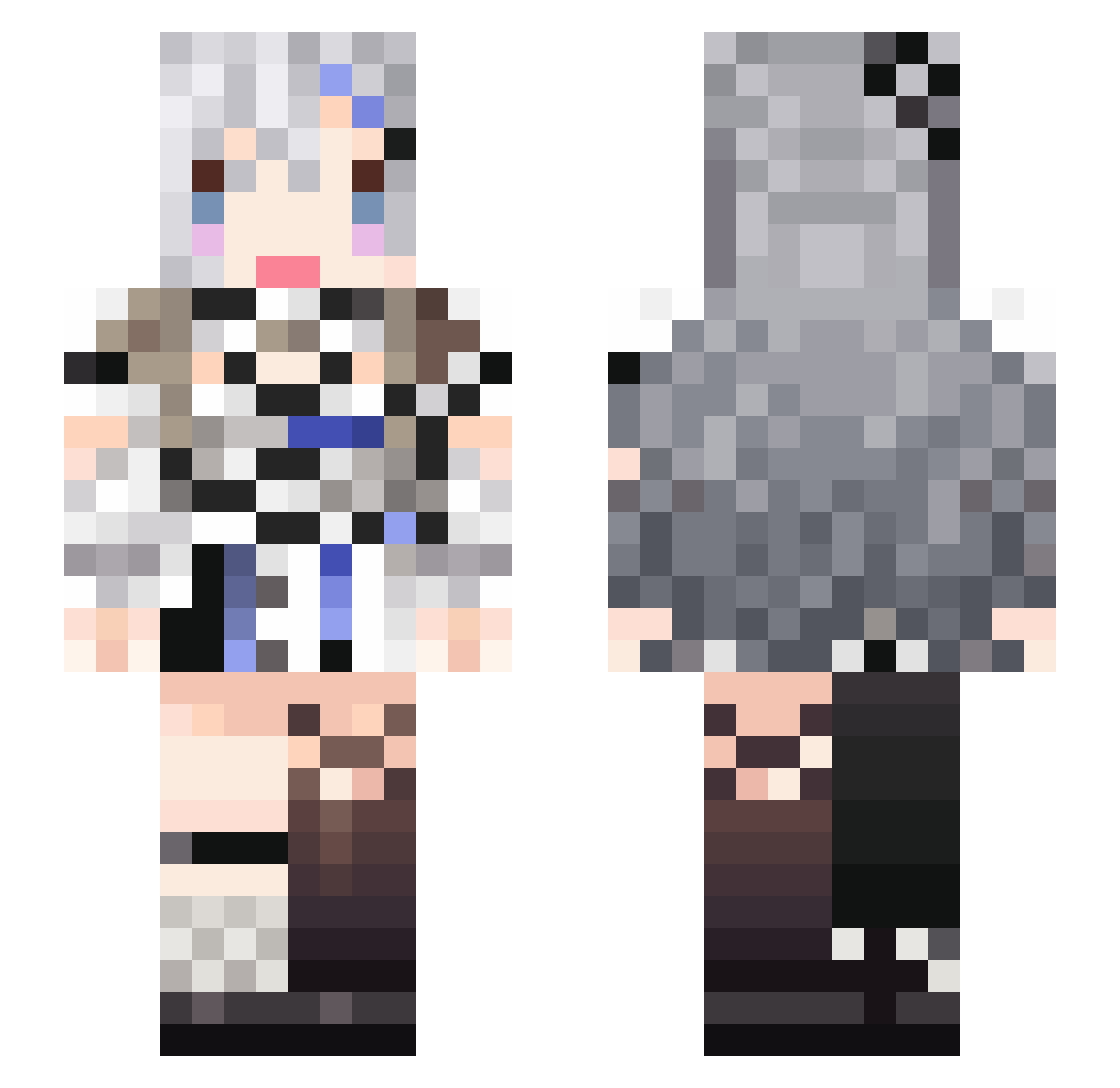 faraysid_ Minecraft skin, front and back view