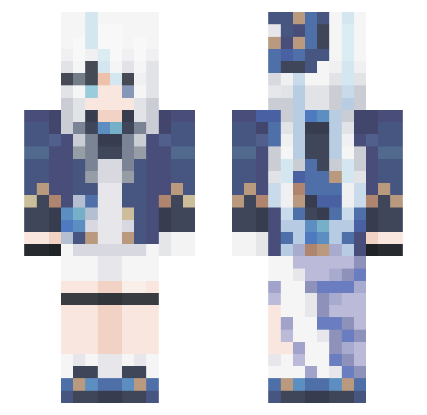 Gabchan0312 Minecraft skin, front and back view