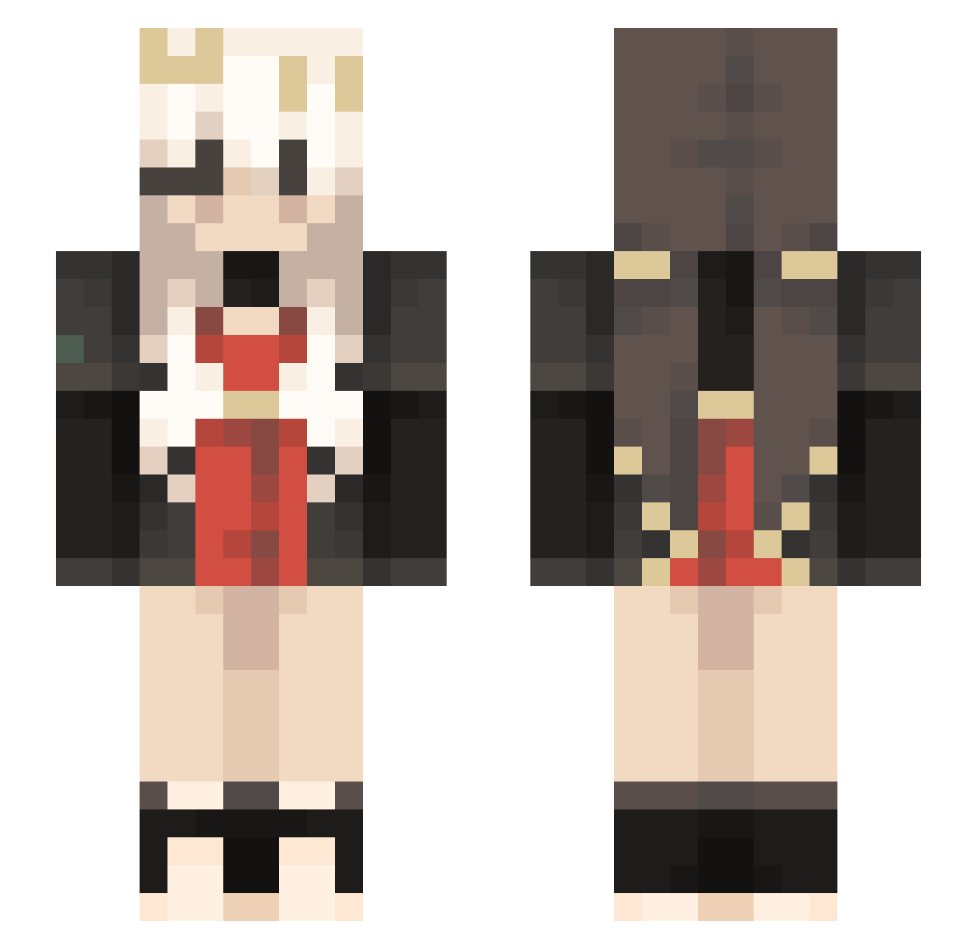 UstakIruyil Minecraft skin, front and back view