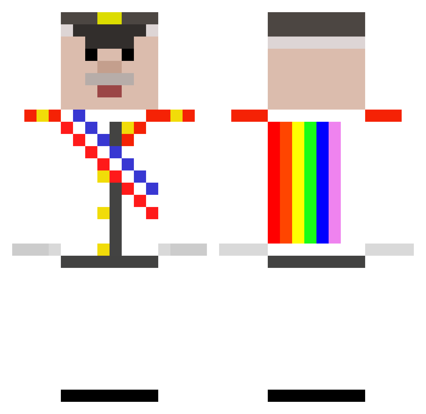 Brutus__38 Minecraft skin, front and back view