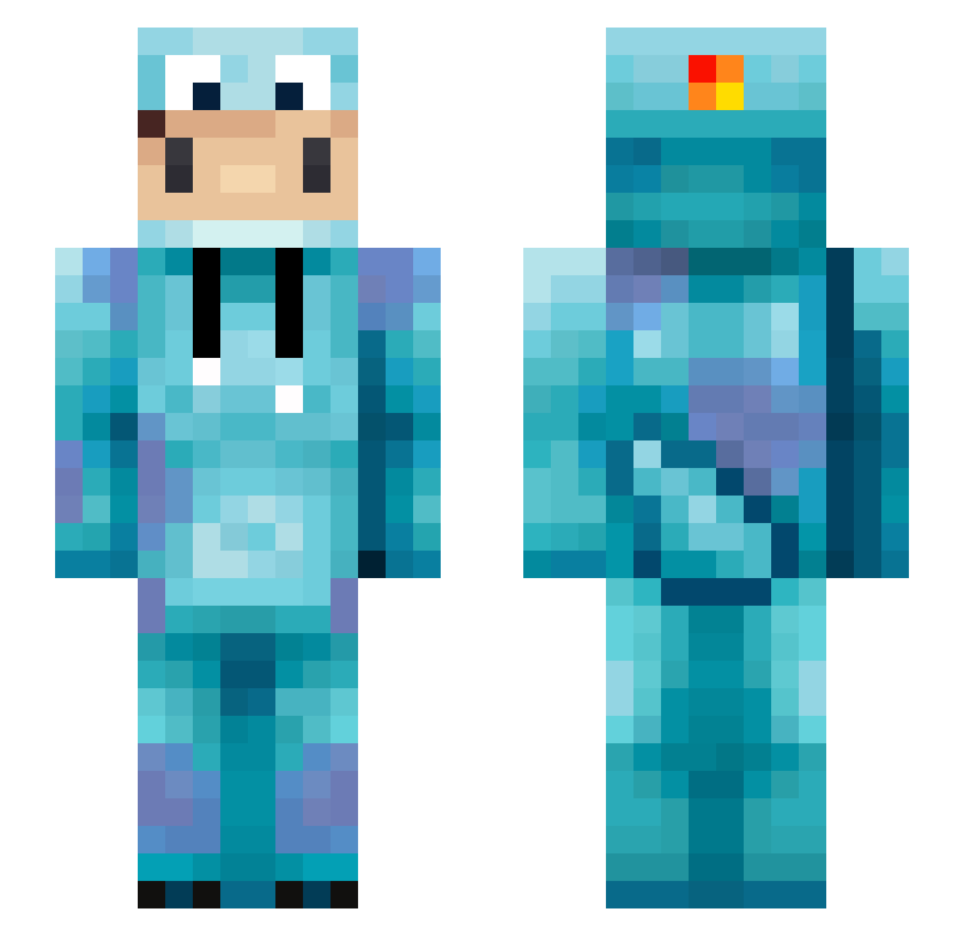 zScooby_ Minecraft skin, front and back view