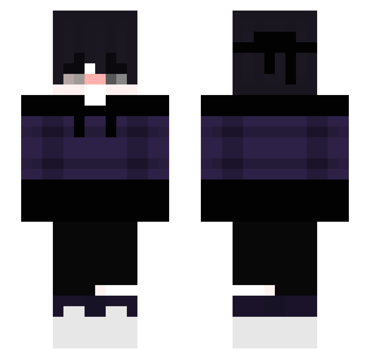 TJNeely Minecraft skin, front and back view