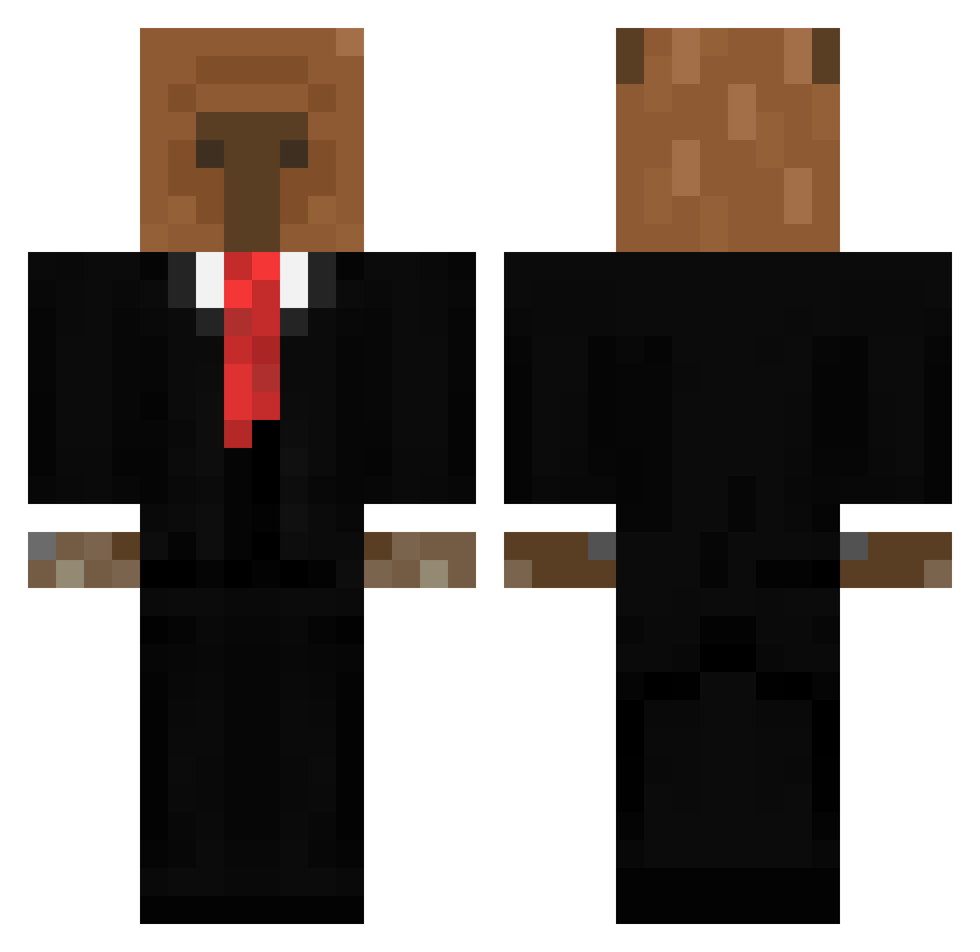 lauikapaui Minecraft skin, front and back view