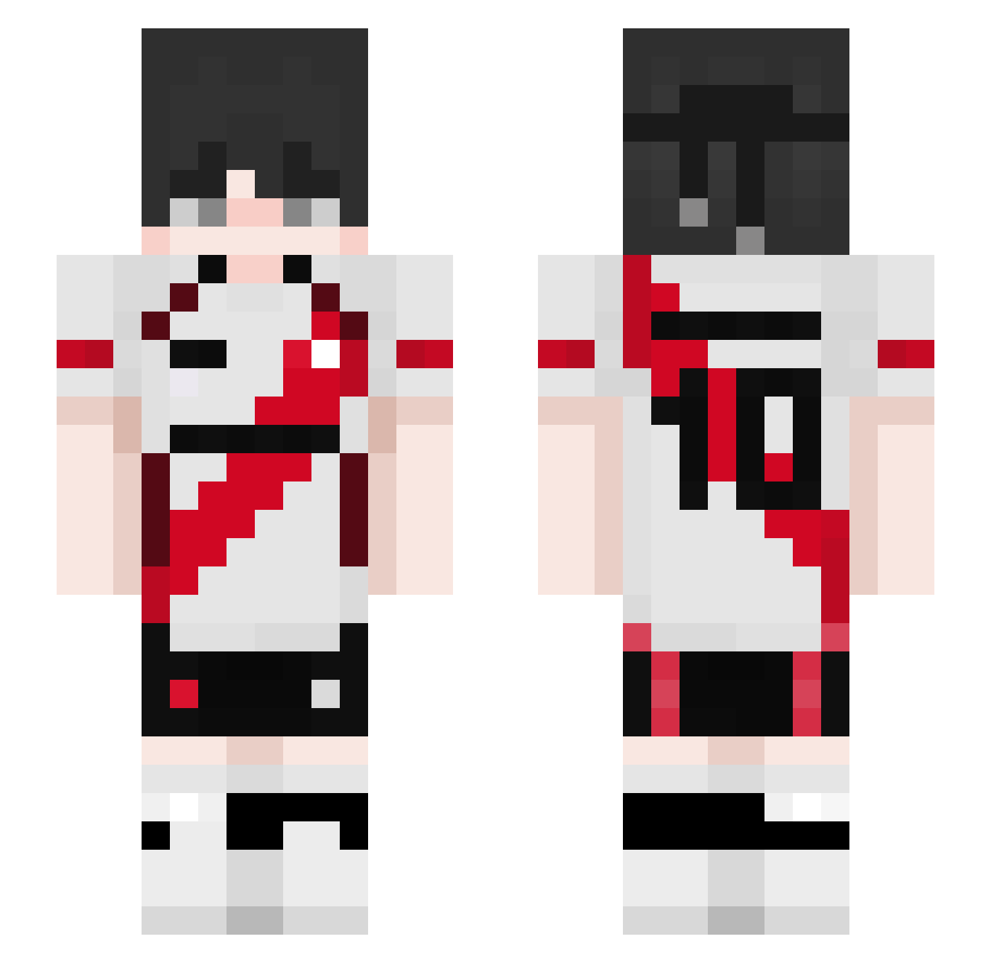 LkzJano Minecraft skin, front and back view