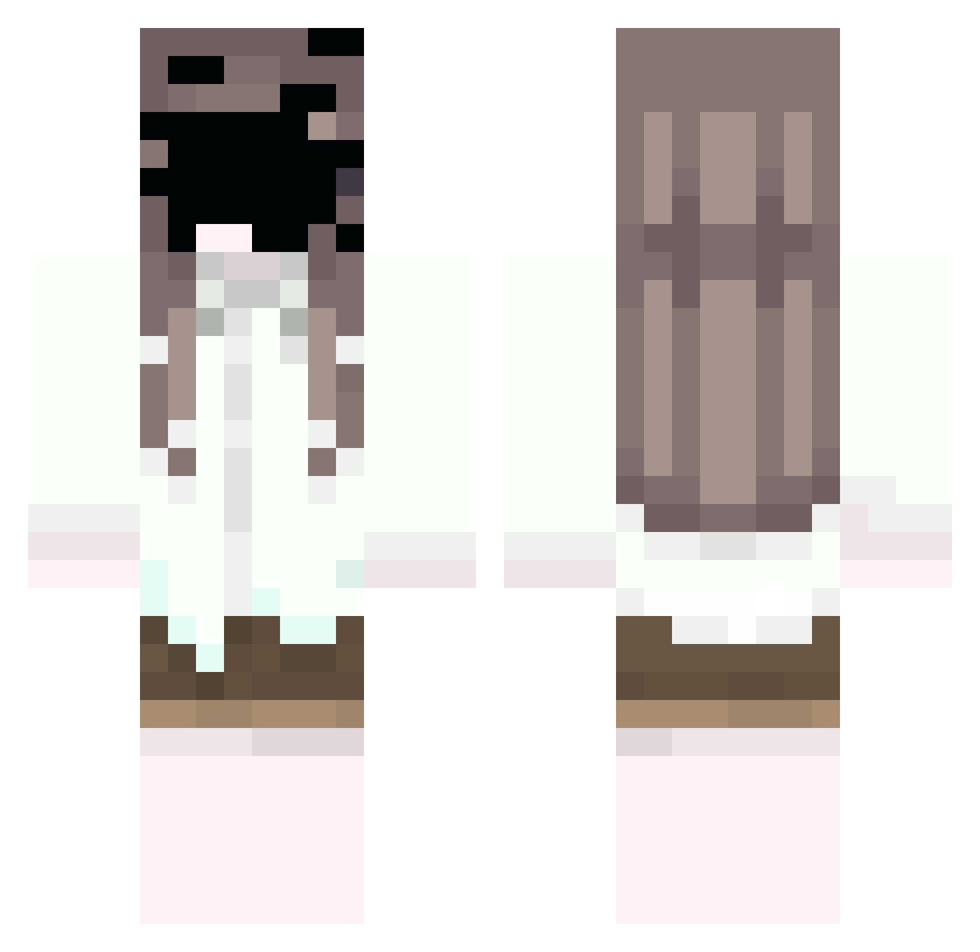 DHGKSRJA Minecraft skin, front and back view