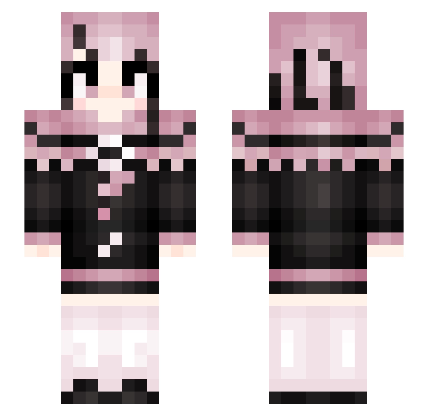 ScrollPatrol Minecraft skin, front and back view